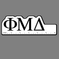 6" Ruler W/ Phi Mu Delta